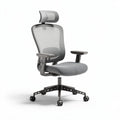 Ergonomische bureaustoel met mesh rugleuning grijs 45 x 50 x 110cm