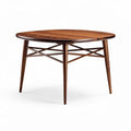 Ronde salontafel van hout met kruisleuning afmetingen 60 x 60 x 45cm