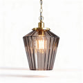 Hanglamp van glas met gouden accenten 20 x 20 x 30cm voor stijlvolle verlichting